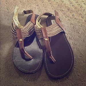 Gold sandals