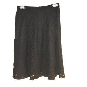 Black lace skirt