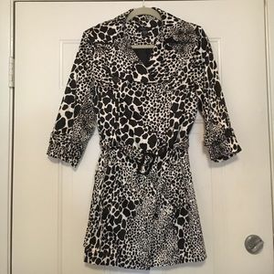 Leopard silky jacket