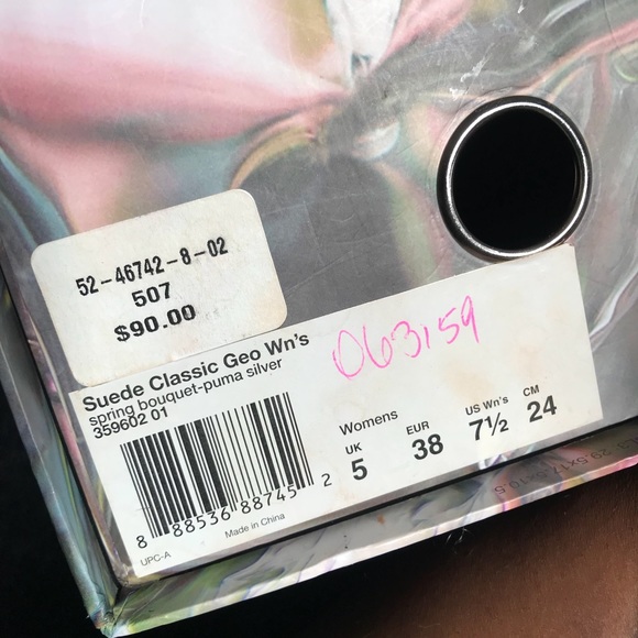 SOLANGE SUEDE CLASSIC GEO WOMENS PUMA SNEAKERS - Picture 4 of 7