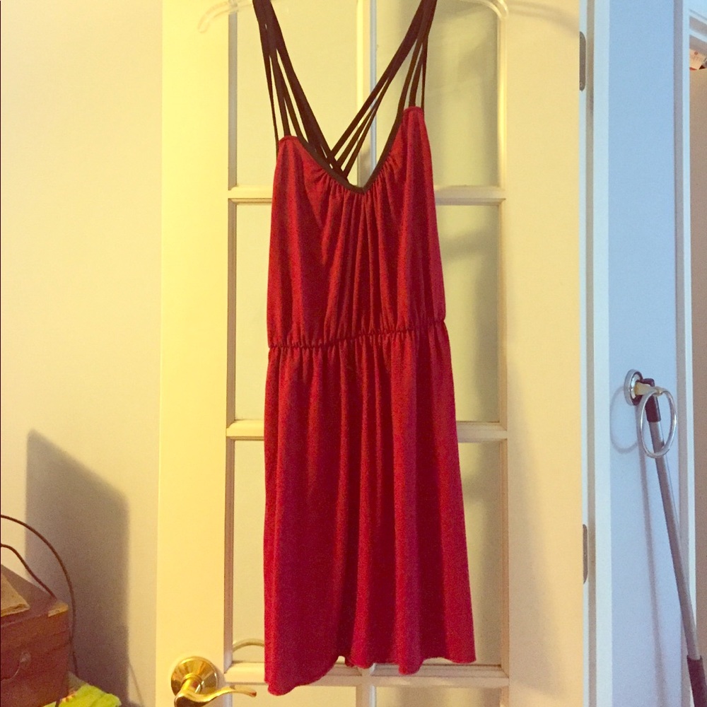 Red gameday dress (L)