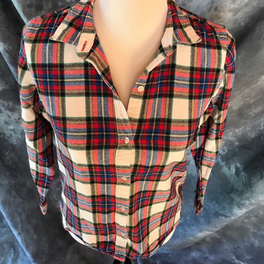 ❌SOLD❌ - Lands End flannel shirt, Kids 16 - Picture 6 of 8