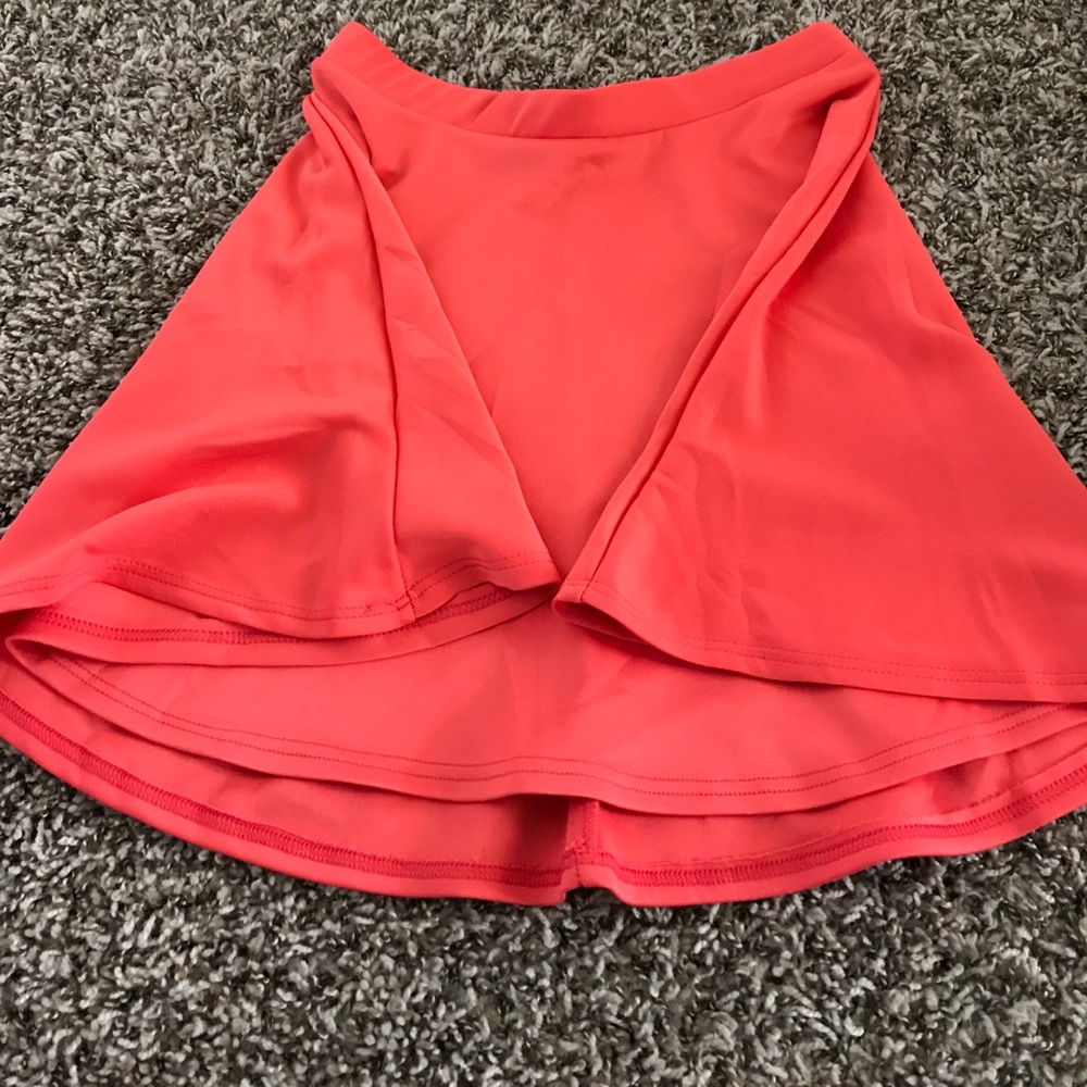 Coral Wet Seal Skirt NWOT