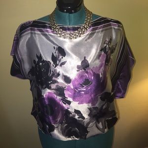 Flower print blouse