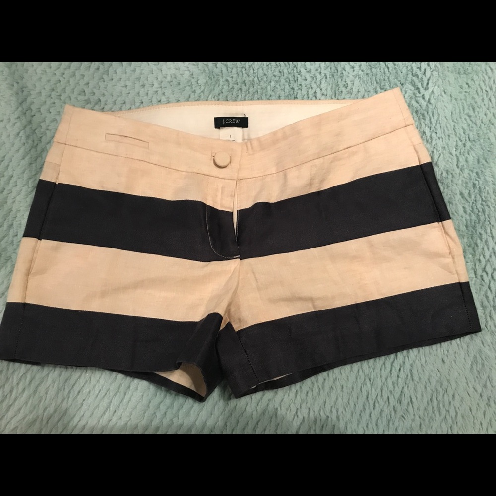 J. Crew retail, linen shorts