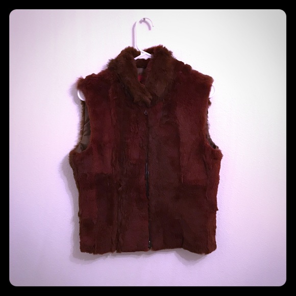 Bomb Boogie The Leather Company Soft Fur Vest Sz L - Picture 1 of 4