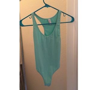 Teal bodysuit!