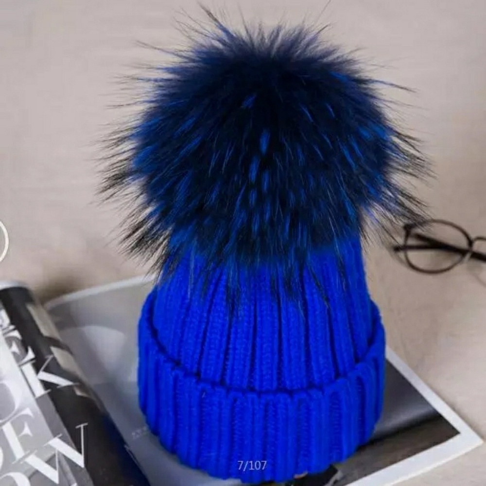 🆕️COMING SOON! GENUINE FOX FUR POM WOOL HATS!