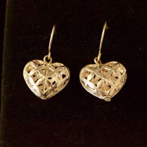 Sterling silver heart earrings