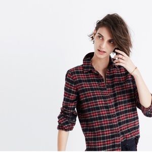 Madewell Flannel Slim ex- boyfriend shirt plaid!