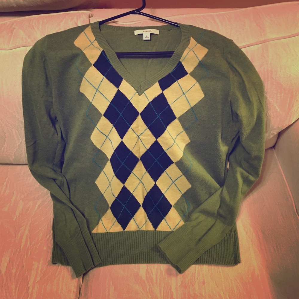 Argyle sweater