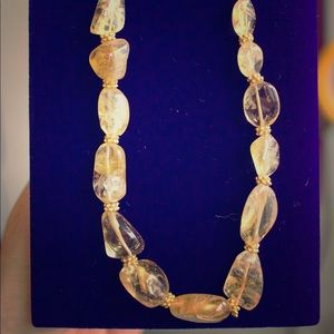 Chunky citrine necklace
