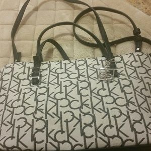 Calvin Klein canvas handbag