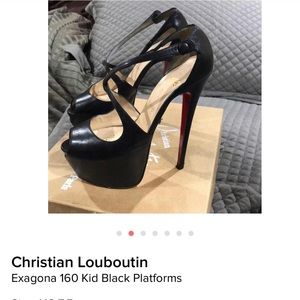 Black leather 160 Christian Louboutin