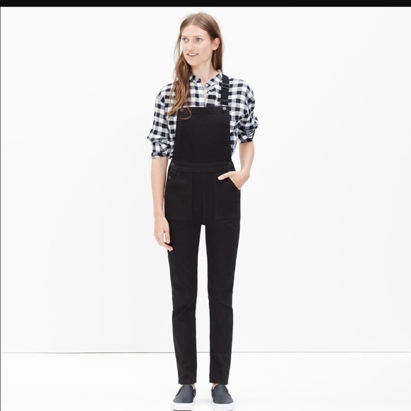 Madewell Pants - Brand New Madewell Black Skinny Overalls