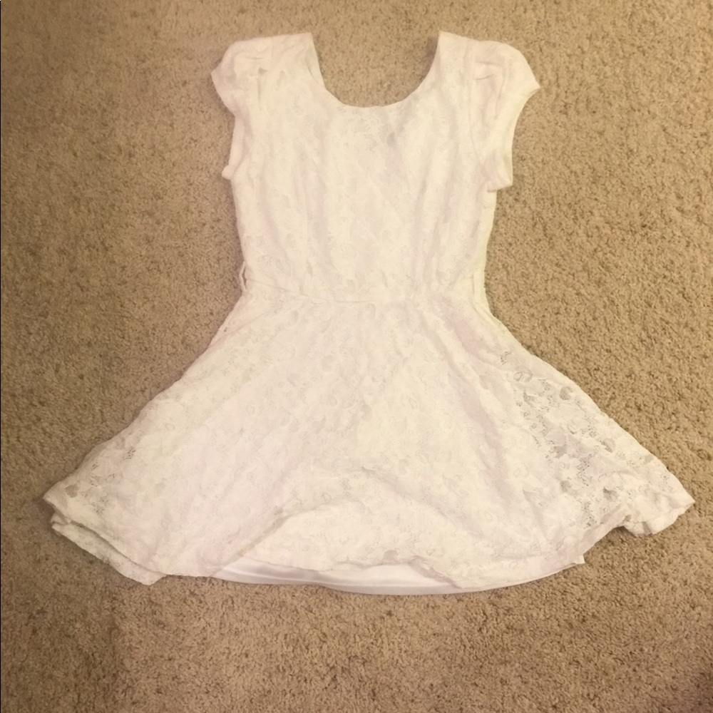 Intro White Laced Dress