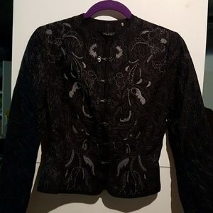 Tahari navy blue jacket