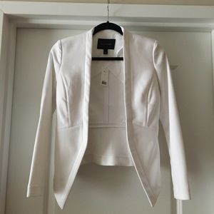 Banana republic white blazer. Open front.