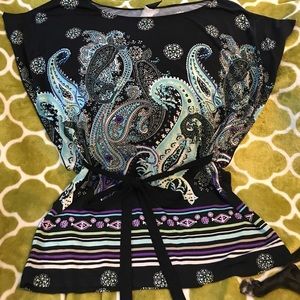 Wrapper Paisley Dress Shirt size Medium