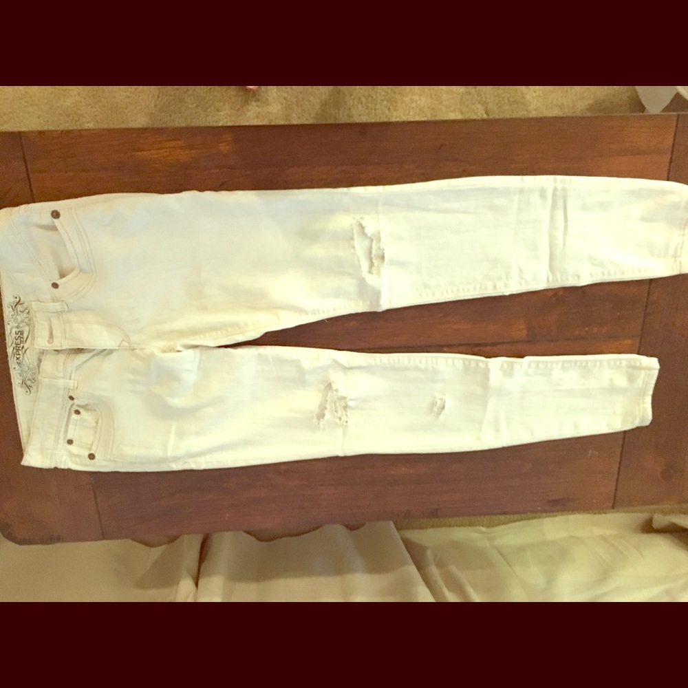 Express Sz 4 Jean leggings distressed