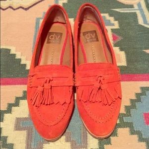 Dolce Vita Orange Suede Flats - Size 8.5