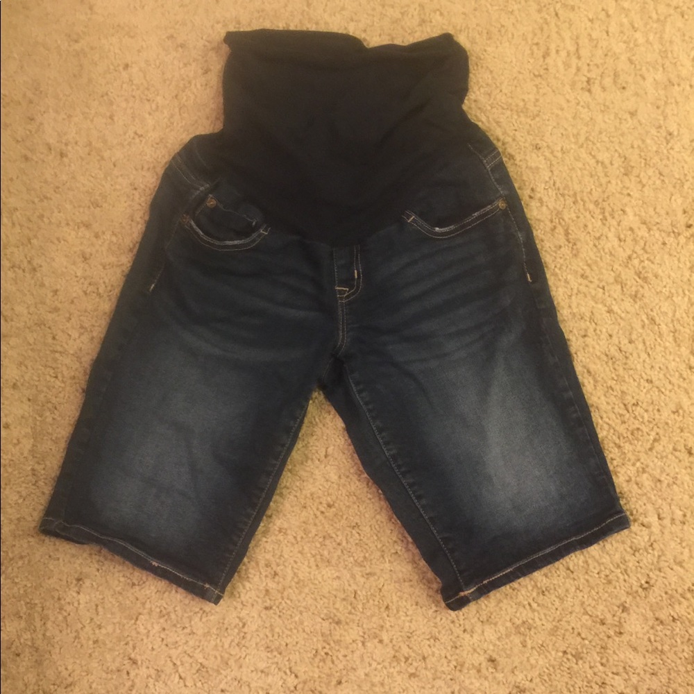 Indigo Blue Maternity Jean Shorts/Capris