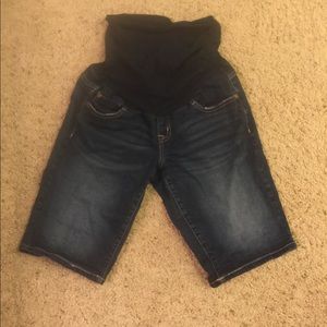 Indigo Blue Maternity Jean Shorts/Capris