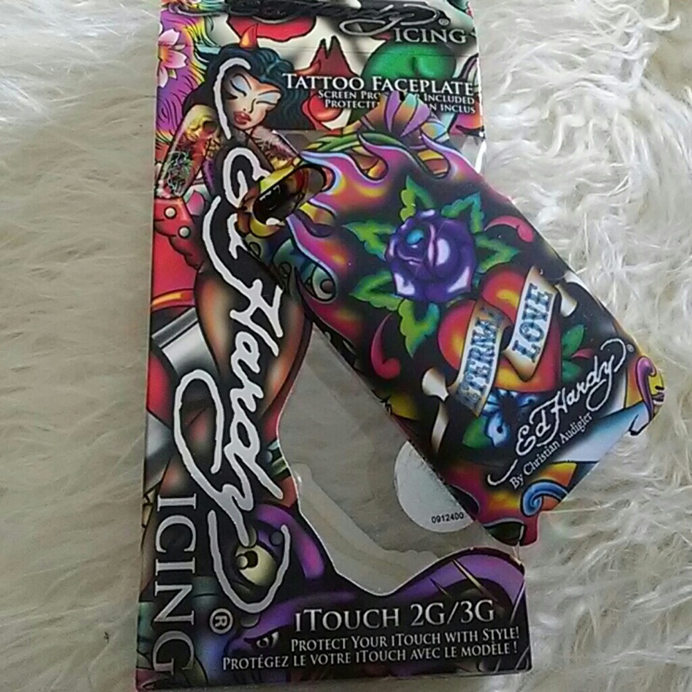 iTOUCH 2G / 3G hard plate case cover *Ed Hardy