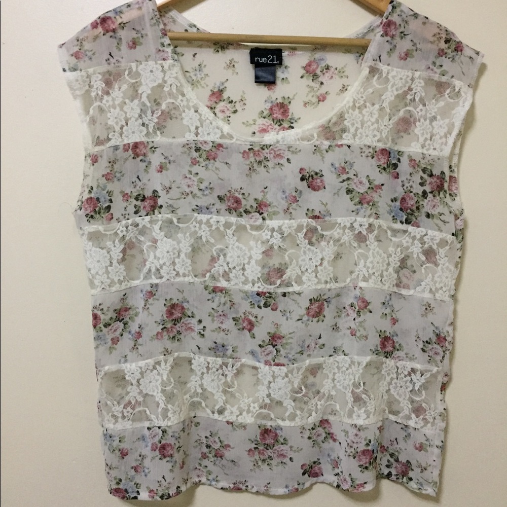 Rue 21 Floral Blouse
