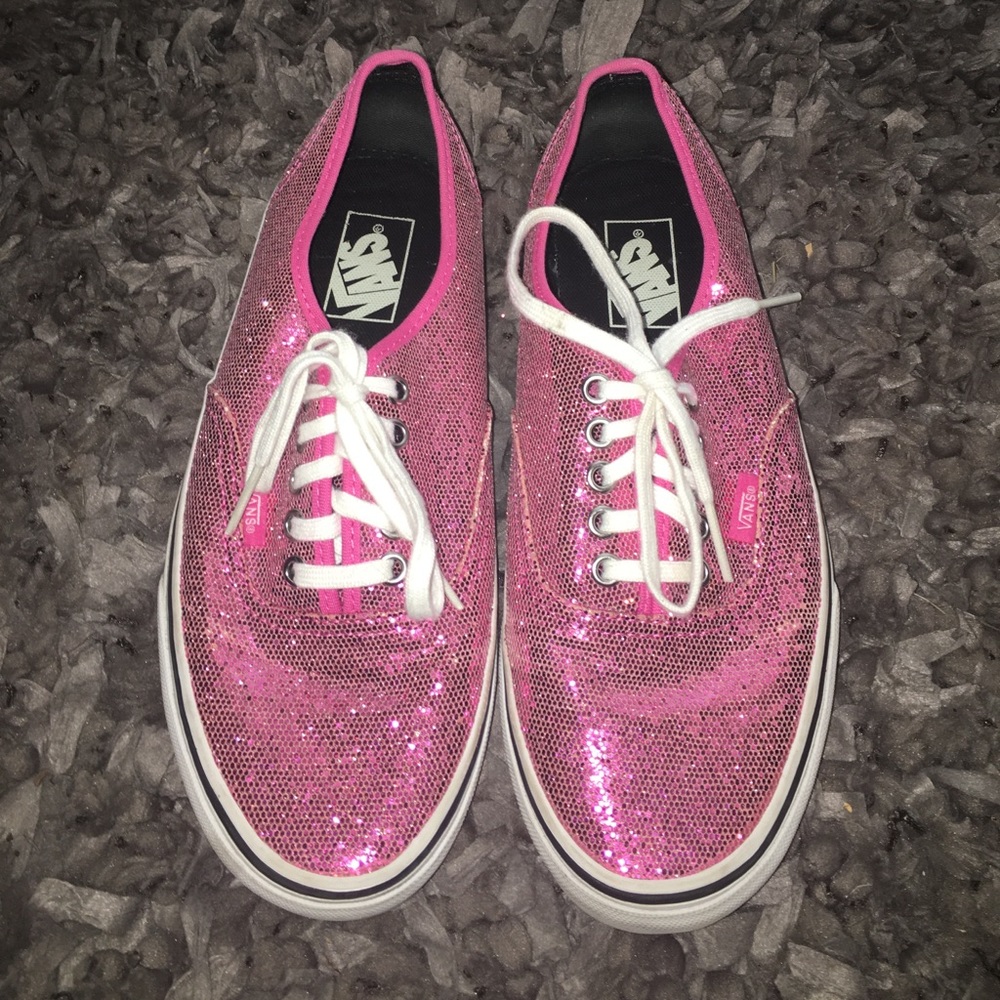 Pink Glitter Vans