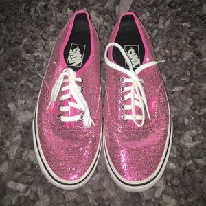 Pink Glitter Vans