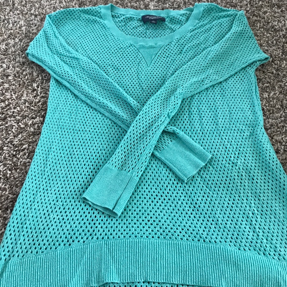 American Eagle Eyelet Long Sleeve