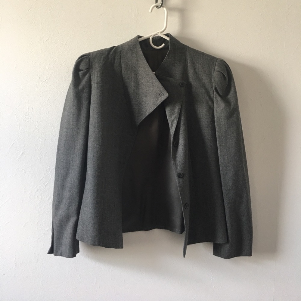 Grey Wool Blazer