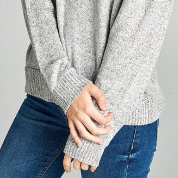 FLASH SALE! Shoulder Knit Sweater - Picture 5 of 5