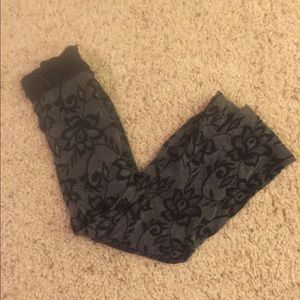 Express Floral Design Pantyhose