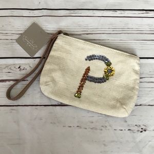 Anthropologie Miss Albright Monogram Wristlet Anthropologie Miss Albright Monogram Wristlet