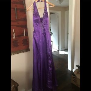 Purple prom dress