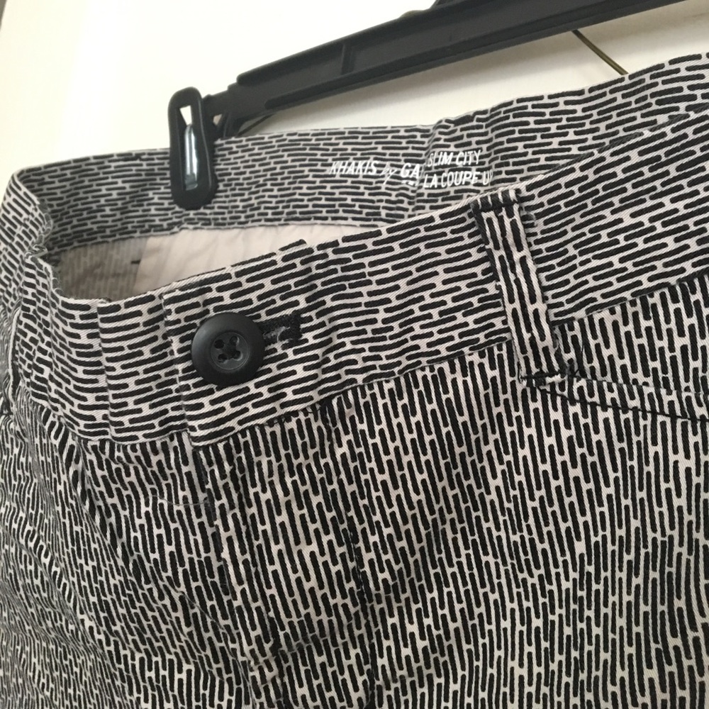 GAP Slim City patterned trousers