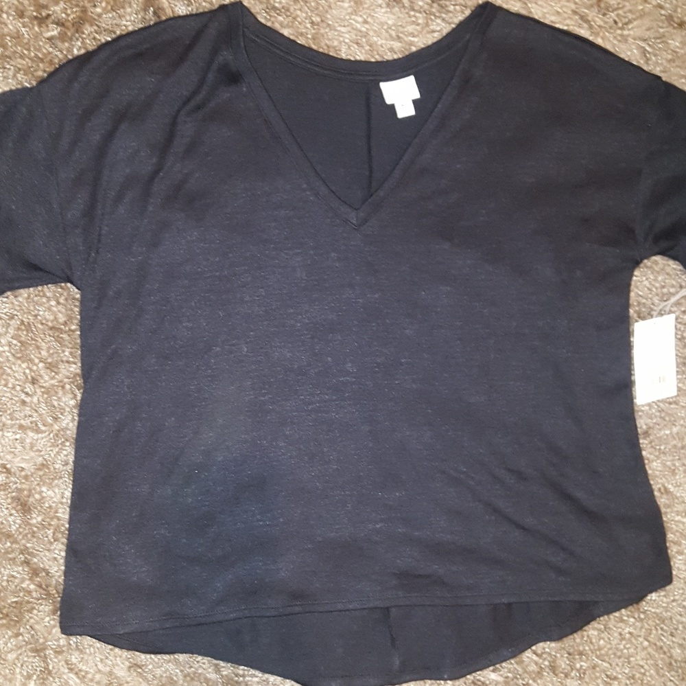 One Wednesday V-Neck Short-Sleeve Tee