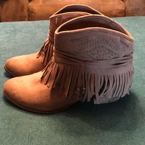 Not Rated fringe ankle boots size 11 from Buckle