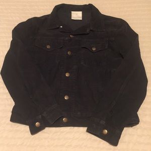 American Apparel Black Jacket Unisex XS Corduroy