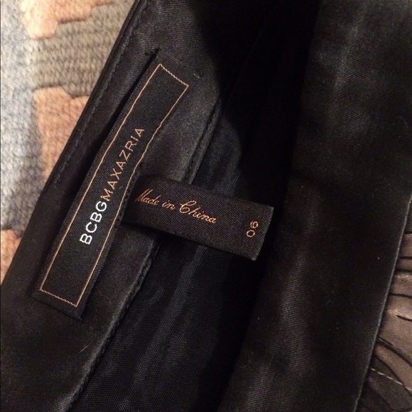 BCBGMaxAzria White / Grey Seashell Print Skirt - Picture 6 of 8