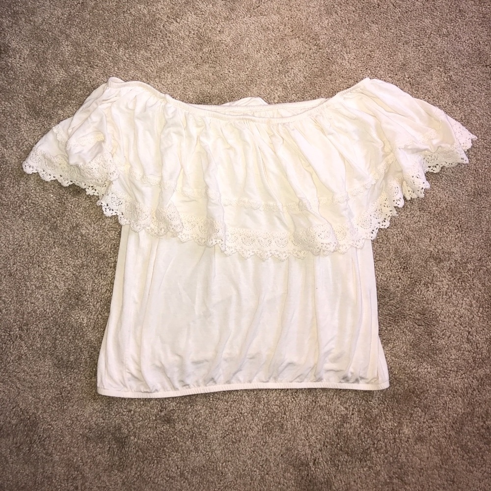 Off the shoulder crop top