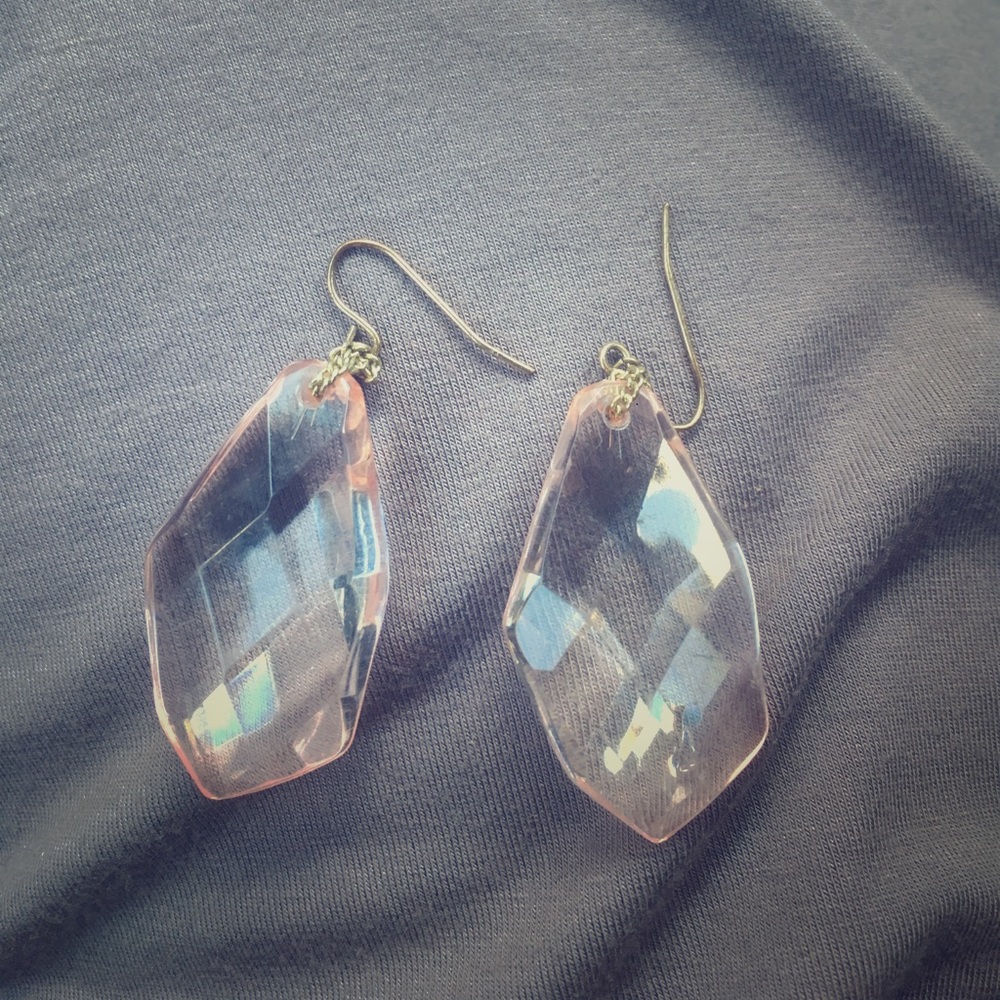 ON HOLD eye catching rose colored earrings