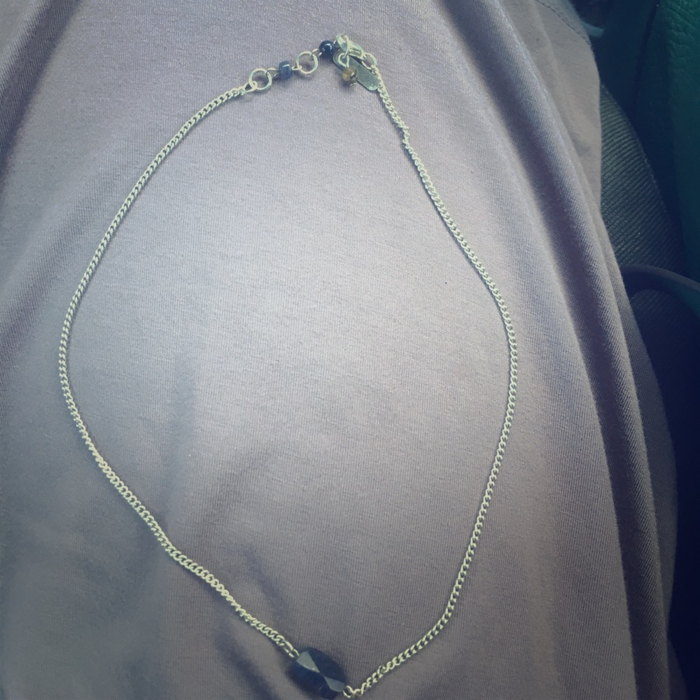 black/grey stone necklace