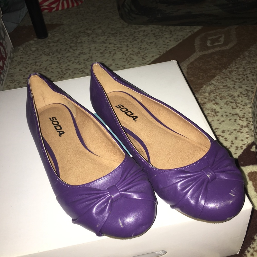 Purple flats 7.5