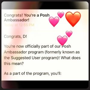 I’M A POSH AMBASSADOR!! 🤗❤️❤️