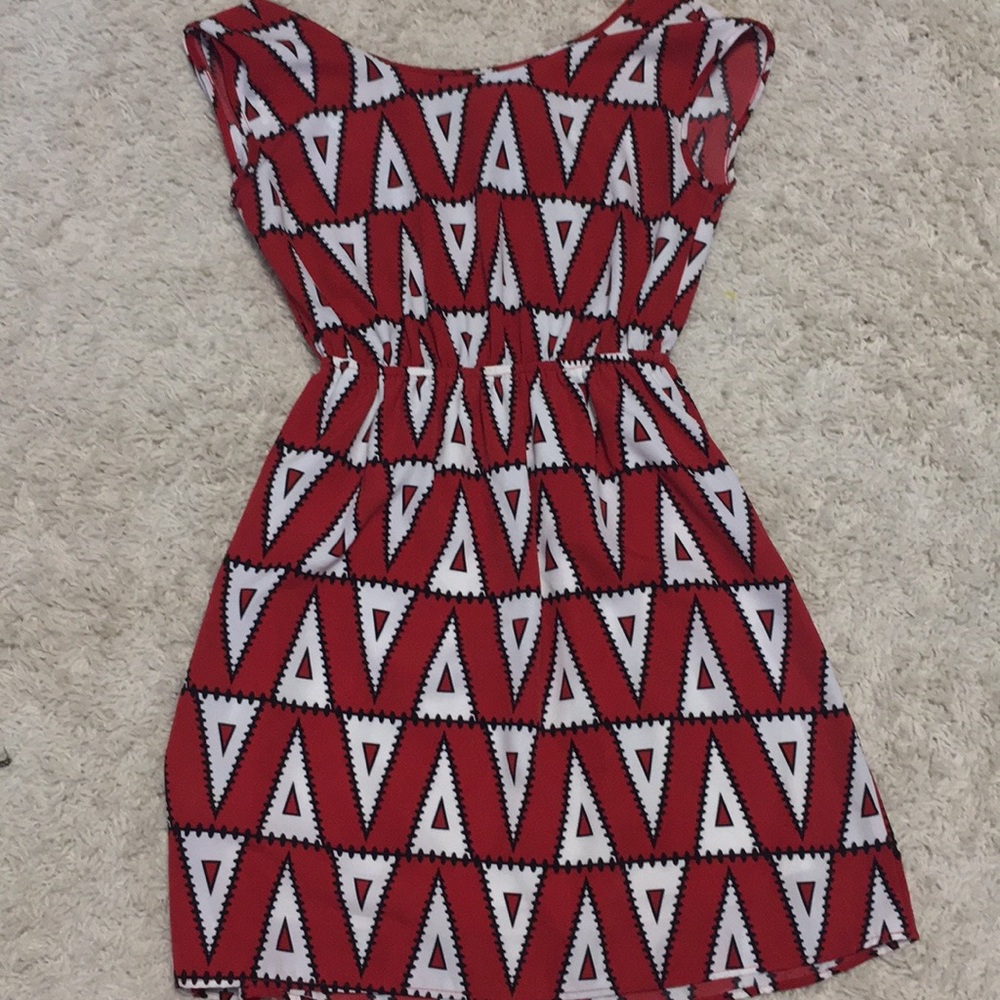 Red boutique dress