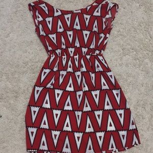 Red boutique dress