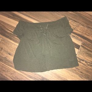 American eagle off the shoulder top